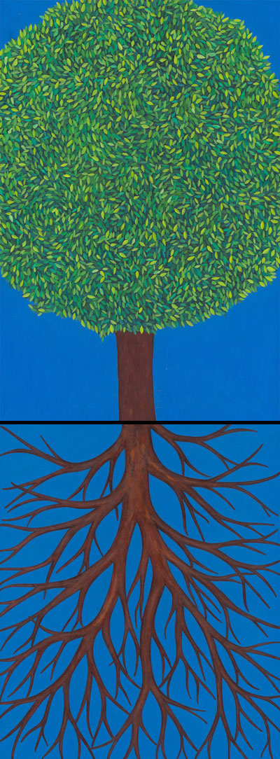 Tree, oil Painting on canvas